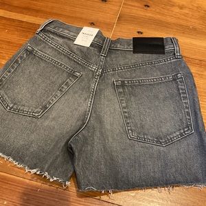 New! LUCKY BRAND 0 25 Gray Traveler Short Cut Off Jean Shorts